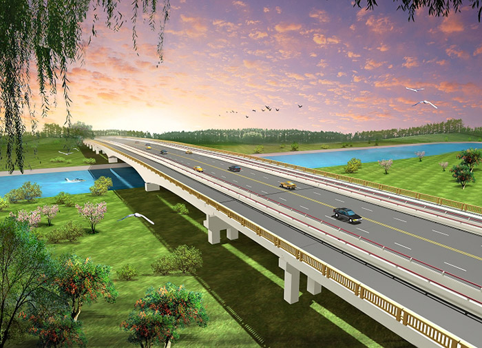 經二路平湖塘大橋及引道工程